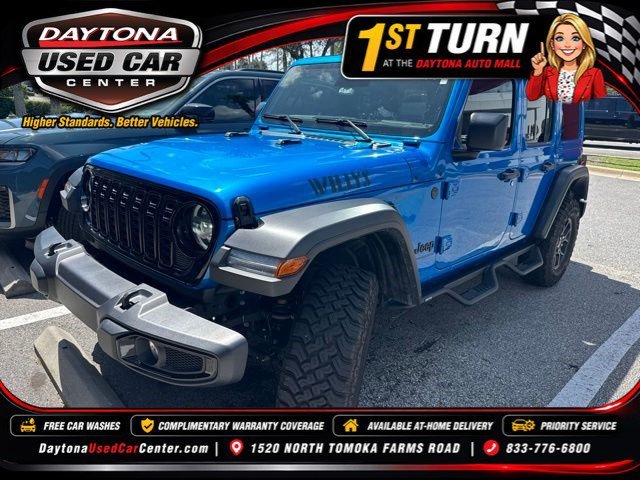 Certified Used 2025 Blue Pearl Jeep Willys image 1