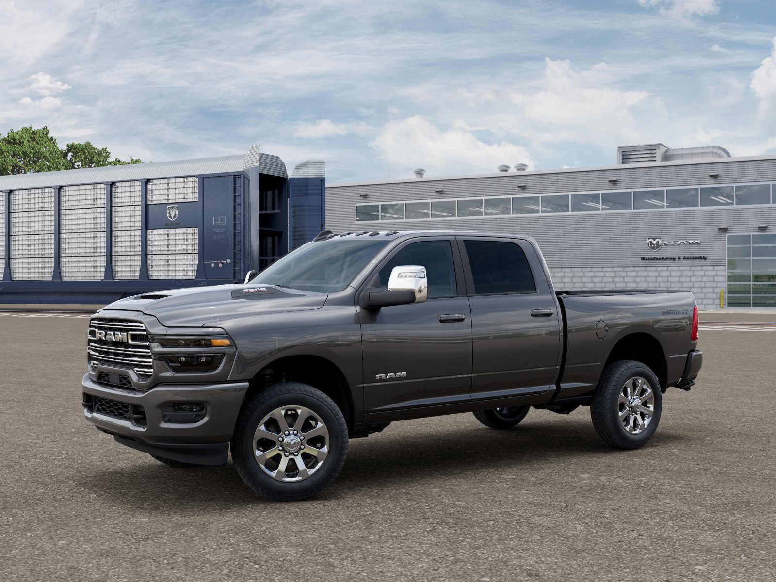 New 2026 Granite Crystal Metallic Clear-Coat Exterior Paint RAM LARAMIE image 1
