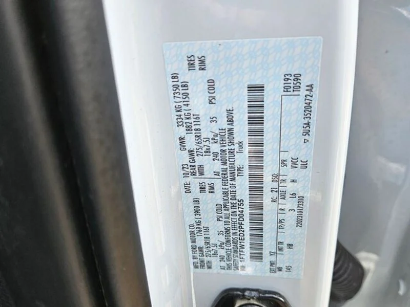 Used 2023 Oxford White Ford LARIAT image 7