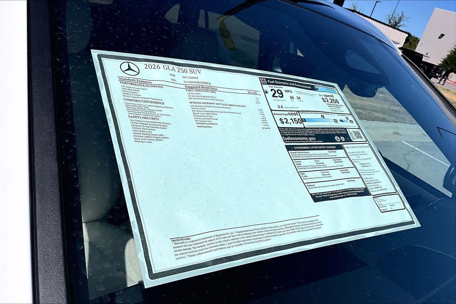 New 2026 Polar White Mercedes-Benz GLA 250 image 19