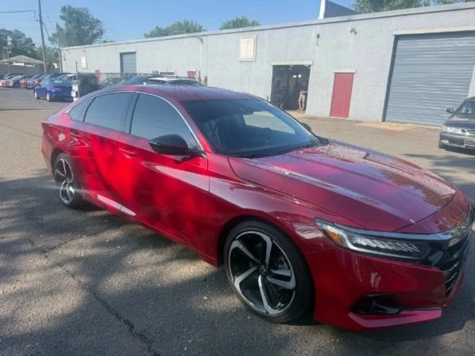 Certified Used 2022 Radiant Red Metallic Honda Sport SE image 2