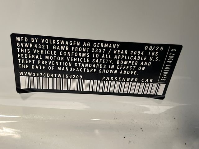 New 2026 White Volkswagen 2.0T SE image 22