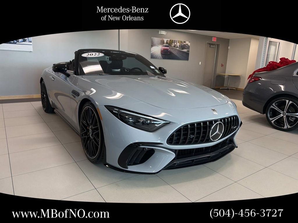 Certified Used 2022 Gray Mercedes-Benz SL 63 AMG® image 1