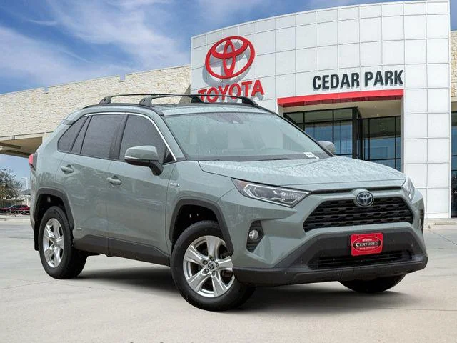 Certified Used 2021 LUNAR ROCK Toyota Hybrid XLE image 1