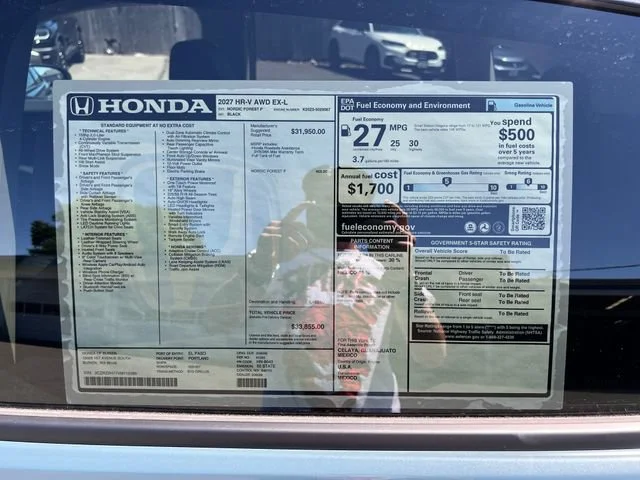 New 2027 Nordic Forest Pearl Honda EX-L image 30