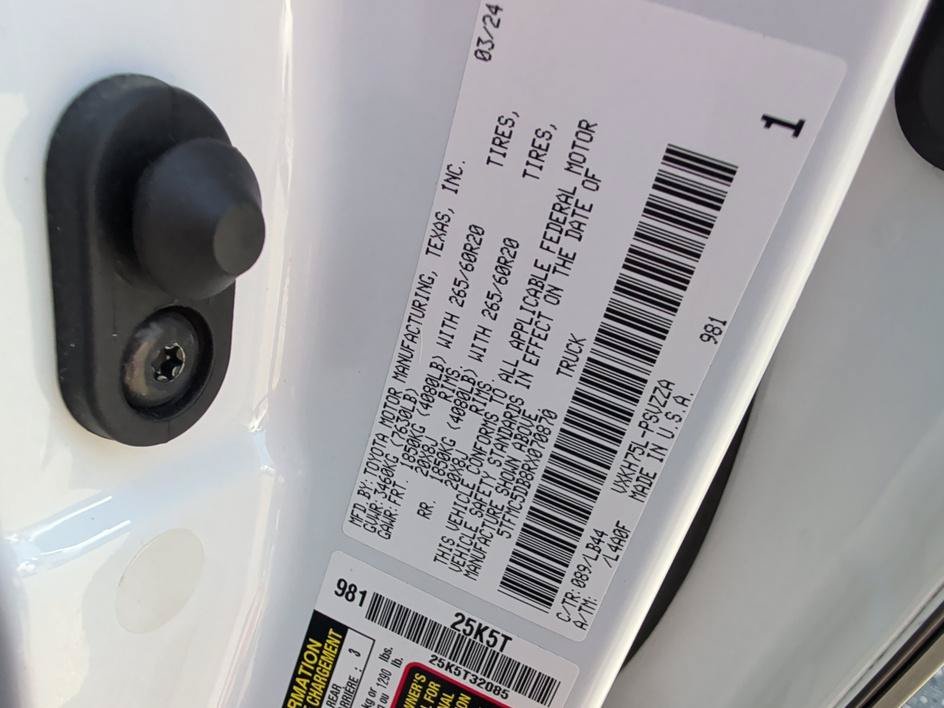 Used 2024 Blizzard Pearl Toyota 1794 Edition Hybrid image 32
