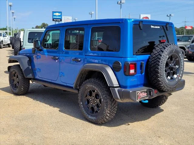 New 2023 Hydro Blue Pearl-Coat Exterior Paint Jeep Willys 4xe image 3
