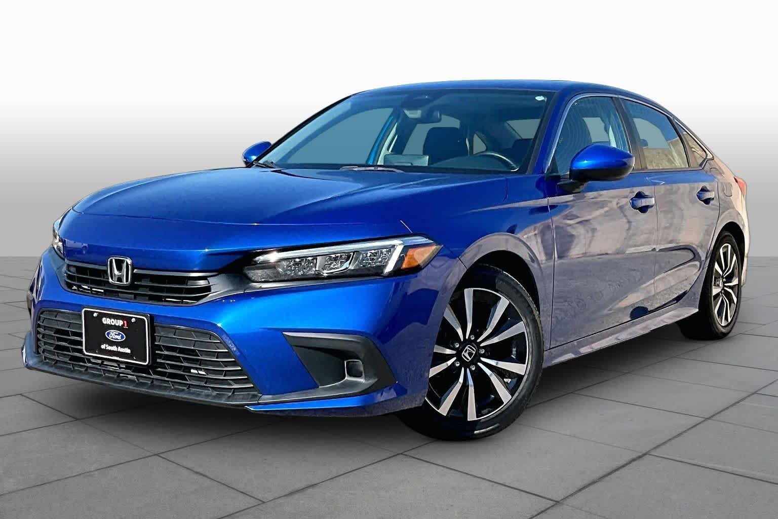 Certified Used 2022 Aegean Blue Metallic Honda EX image 2