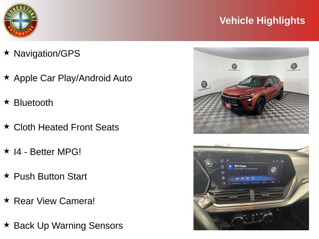 Used 2024 Chevrolet Trax Activ with VIN KL77LKE2XRC004965 for sale in Elk River, Minnesota