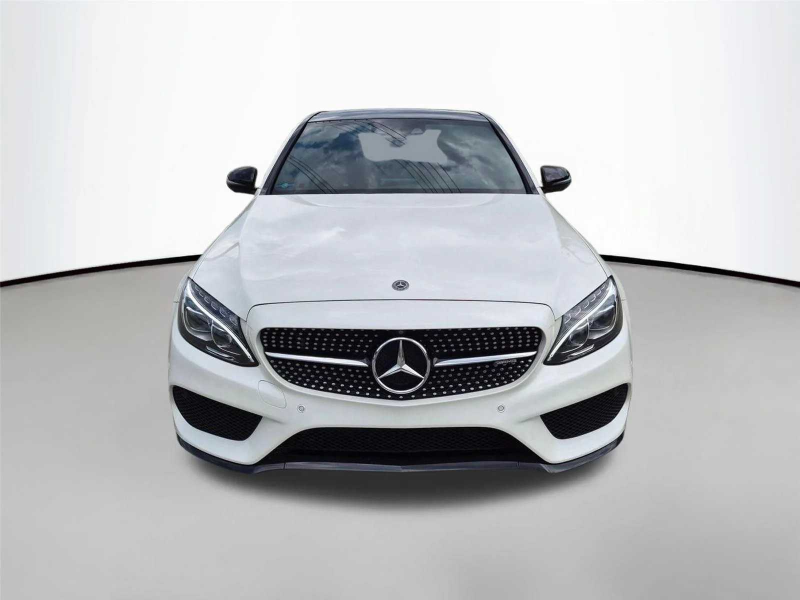 Used 2018 designo Diamond White Metallic Mercedes-Benz AMG® C 43 image 2