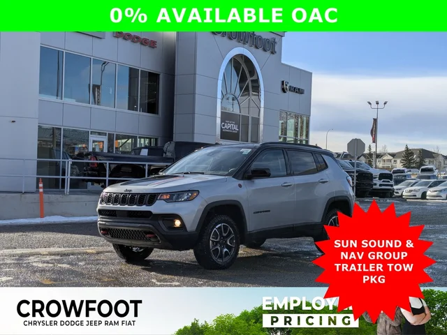 2026 Jeep Compass Trailhawk - - 4x4 - Sun Sound & Nav Group - Pano Roof - Alpine Speakers & More!