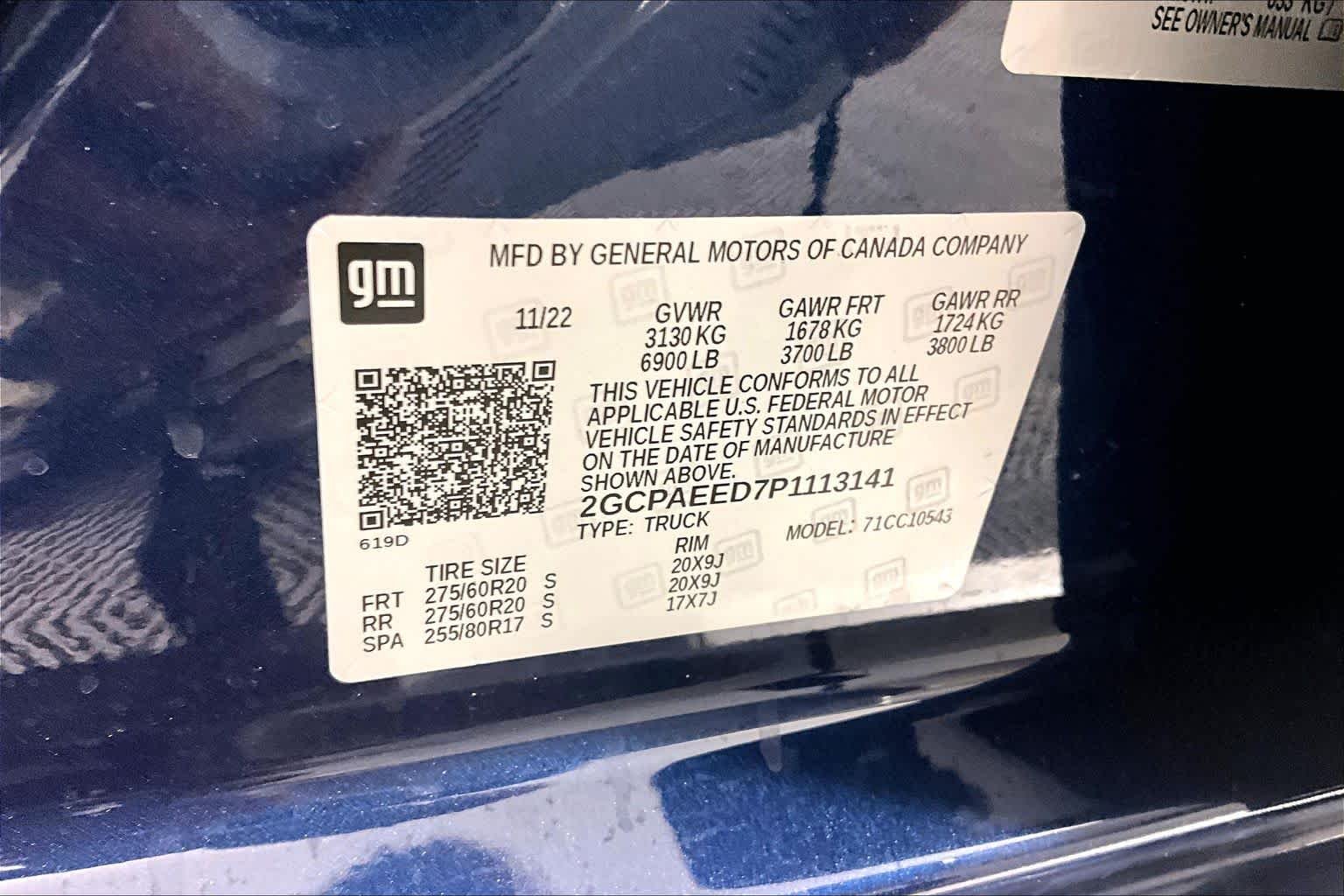 Used 2023 Northsky Blue Metallic Chevrolet LTZ image 35
