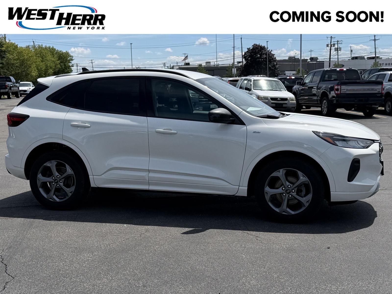 Used 2023 Star White Metallic Tri-Coat Ford ST-Line image 1