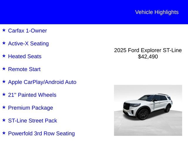 Used 2025 Star White Ford ST-Line image 2