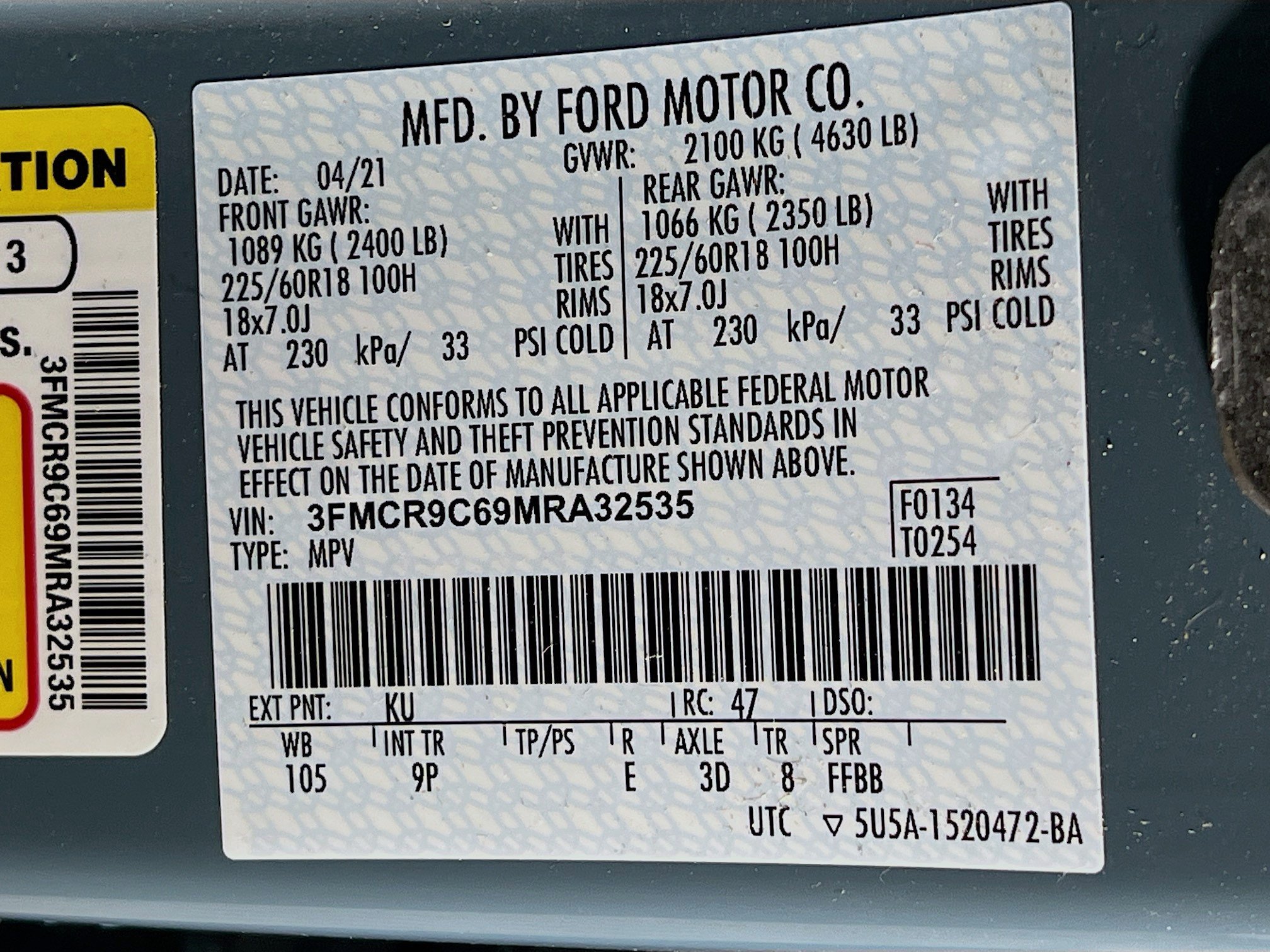 Used 2021 Blue Ford OUTER BANKS image 29
