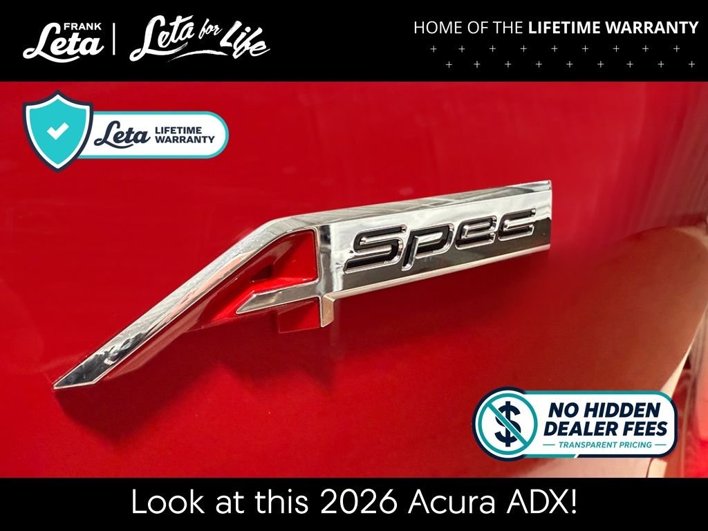 New 2026 Milano Red Acura w/A-Spec Package image 7