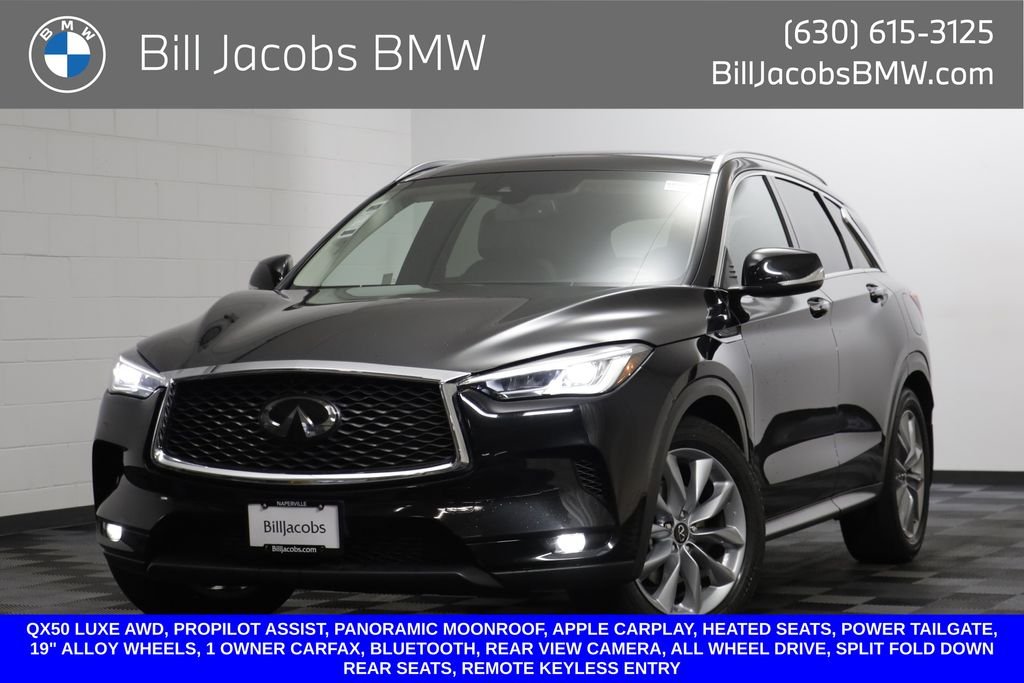 Used 2021 Black Obsidian INFINITI LUXE image 1