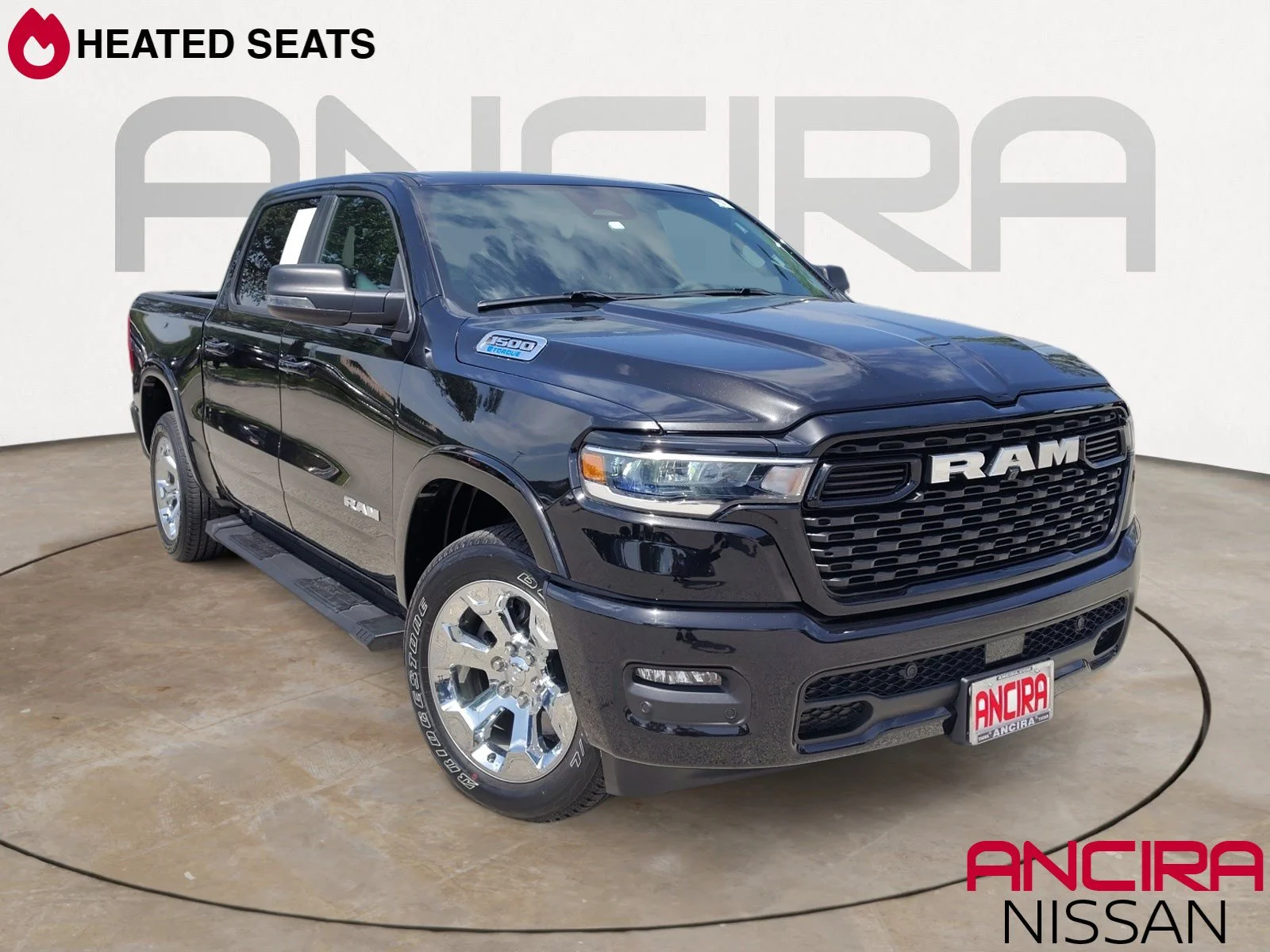 Used 2025 Diamond Black Crystal Pearlcoat Ram Lone Star image 1