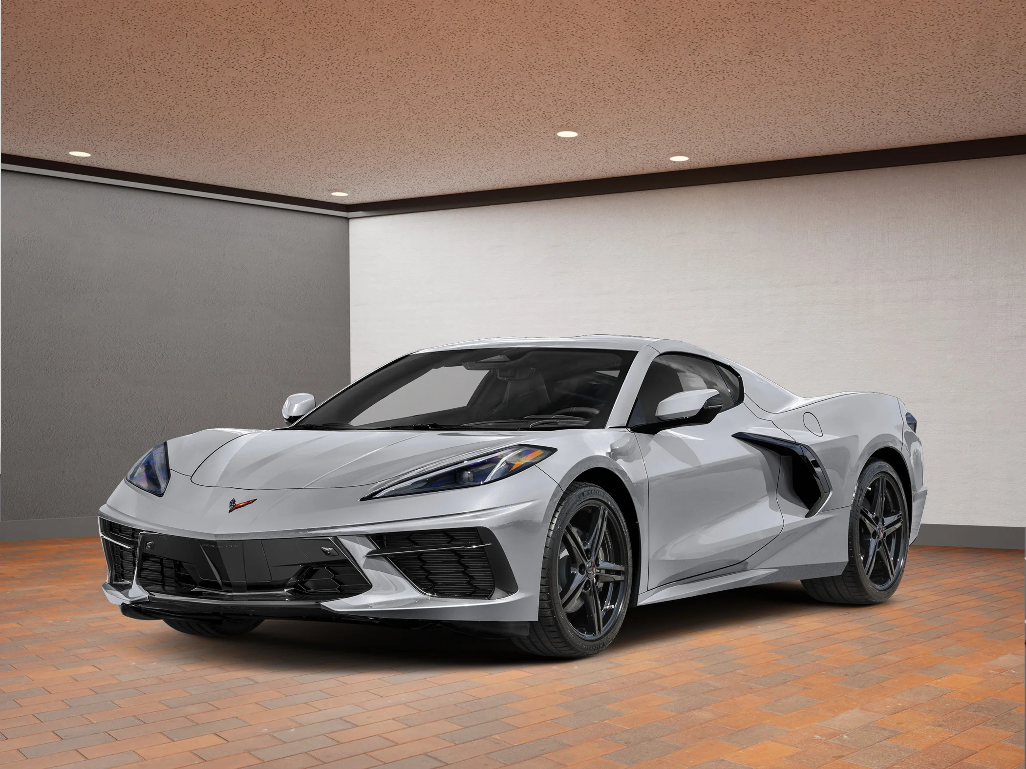 New 2026 Silver Chevrolet Stingray Coupe 1LT image 1