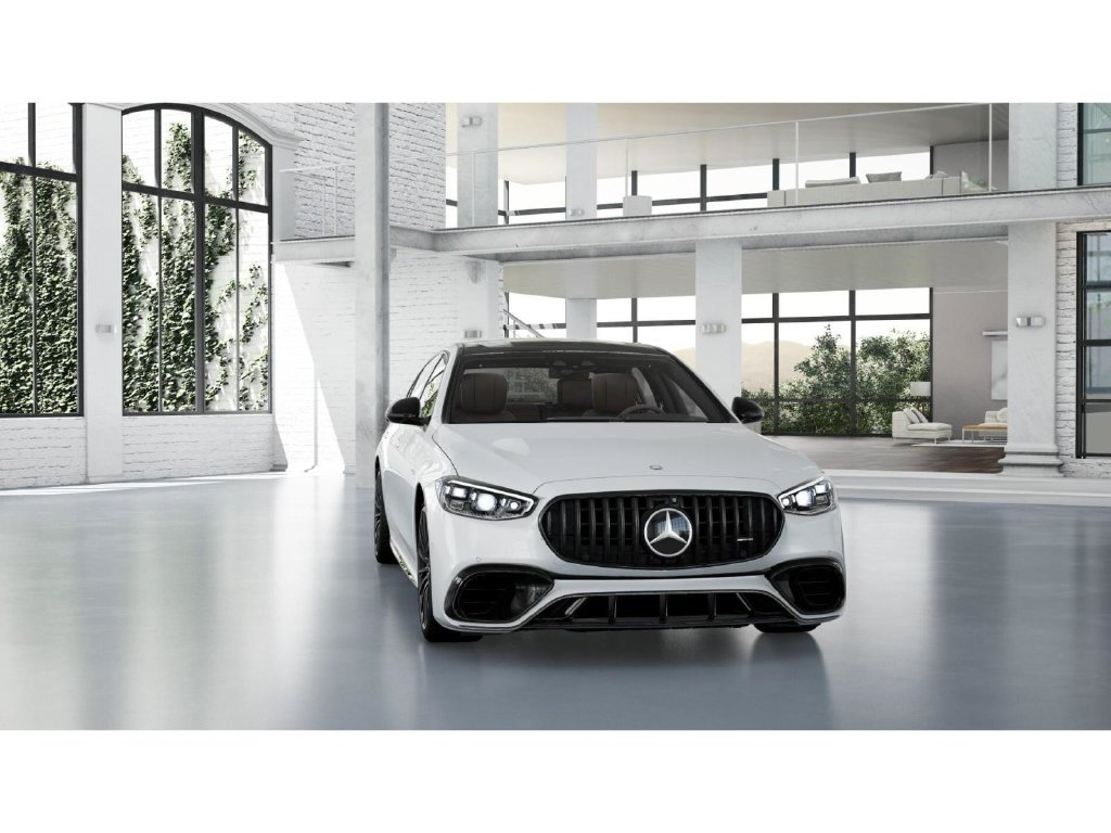 New 2026 MANUFAKTUR Moonlight White Metallic Mercedes-AMG AMG® S 63 E 4MATIC Sedan image 8