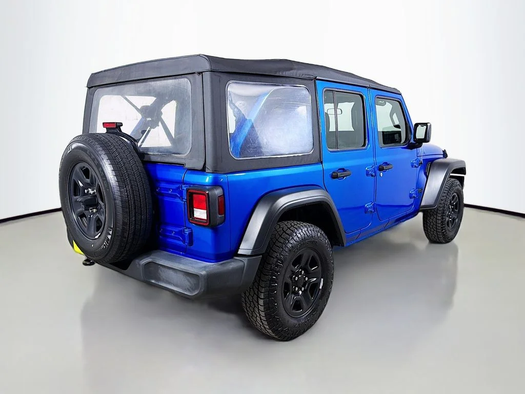 Used 2021 Blue Jeep Unlimited Sport image 6