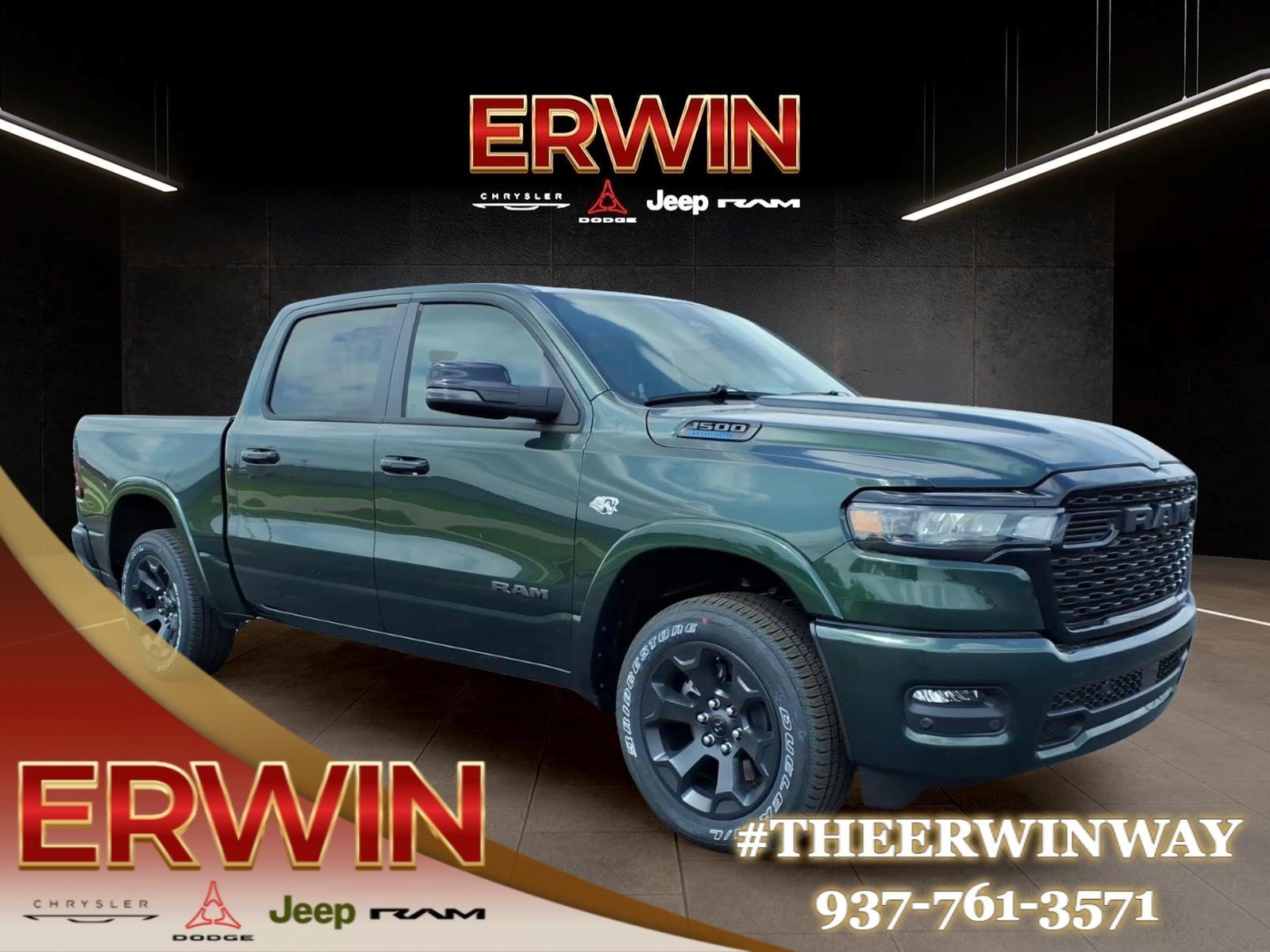 New 2026 Serrano-Green Metallic Exterior Paint RAM Lone Star image 1