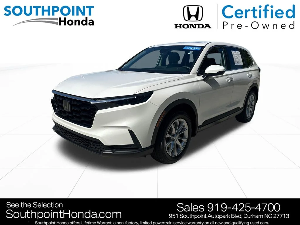 Certified Used 2024 Platinum White Pearl Honda EX-L image 3