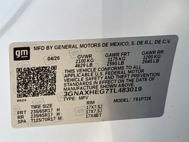 New 2026 Summit White Chevrolet LT image 27