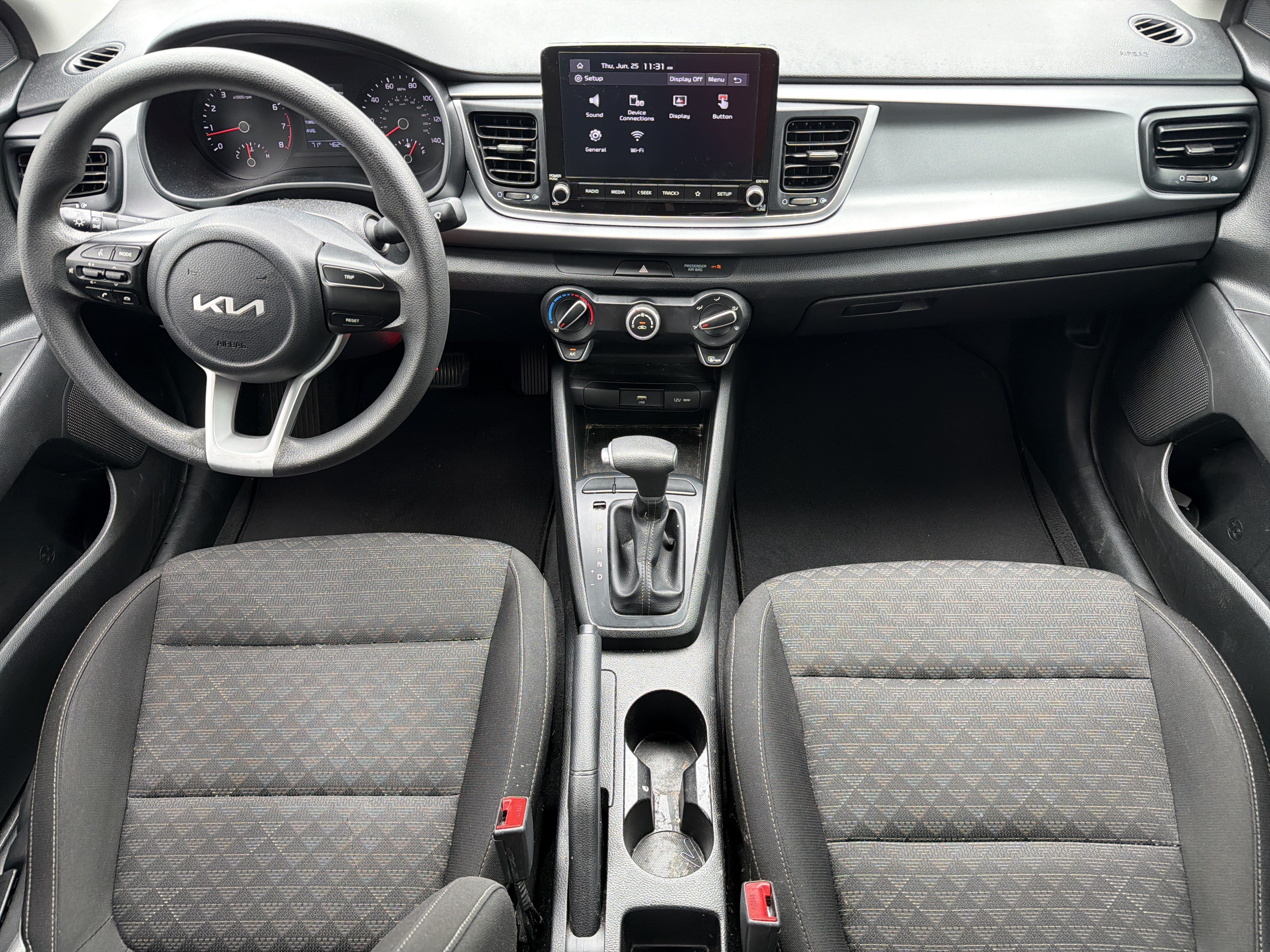 Used 2023 Aurora Black Kia LX image 3
