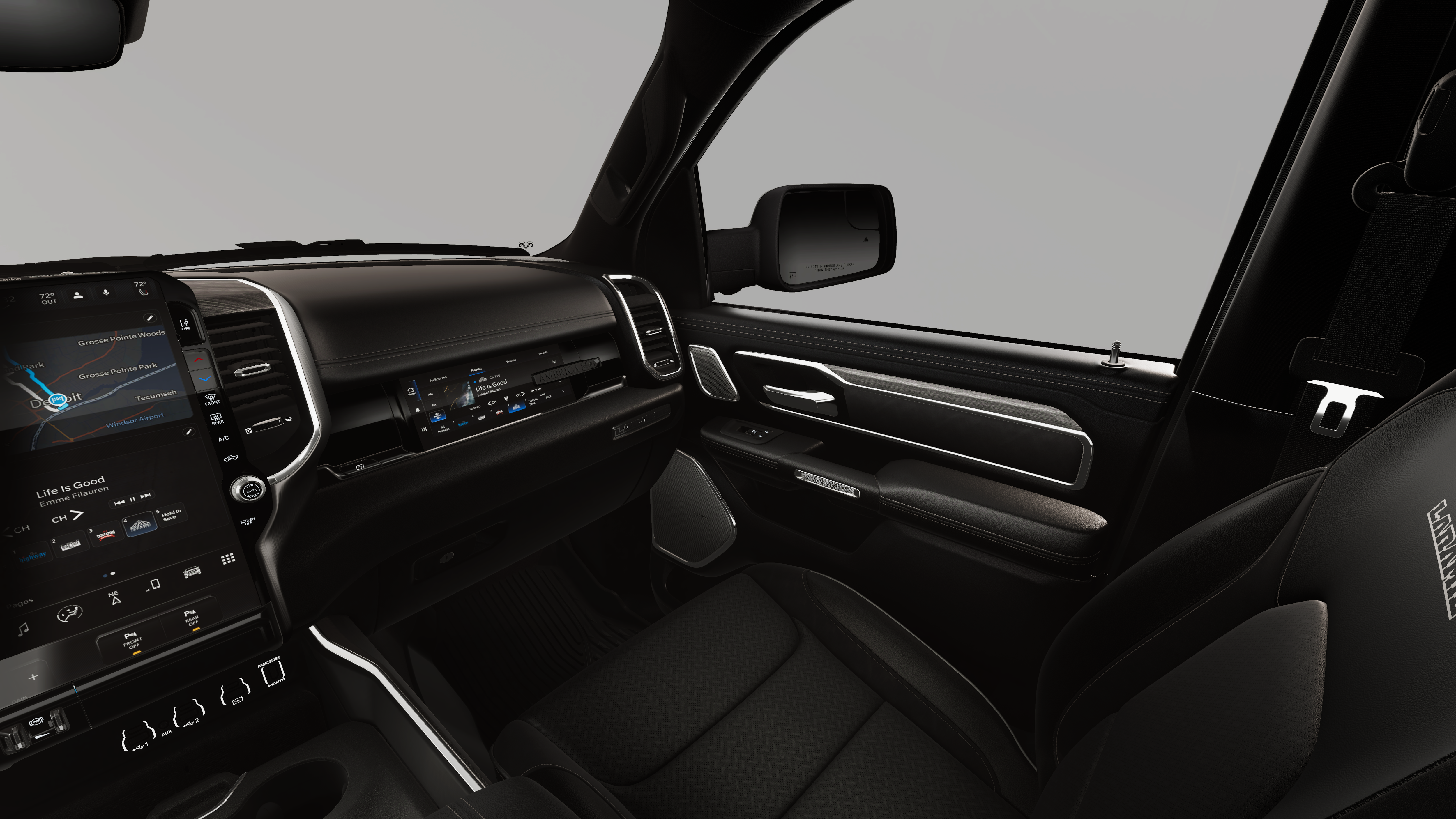 New 2026 Diamond Black Crystal Pearl-Coat Exterior Paint RAM LARAMIE image 19