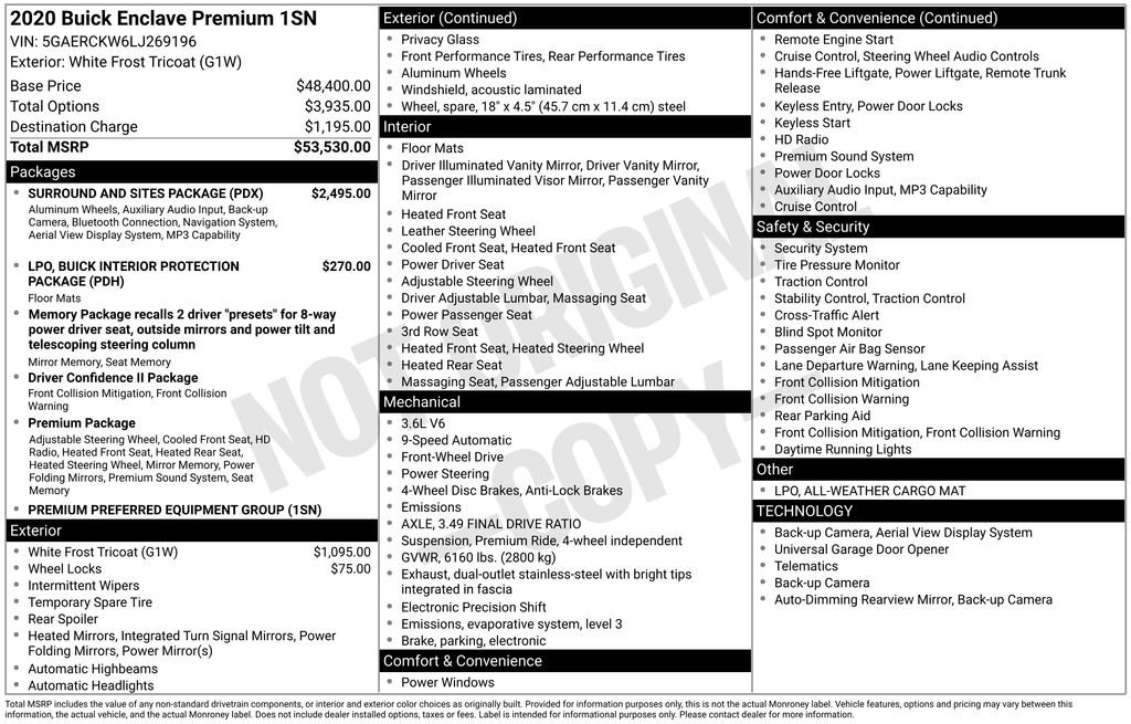 Used 2020 White Buick Premium Group image 40