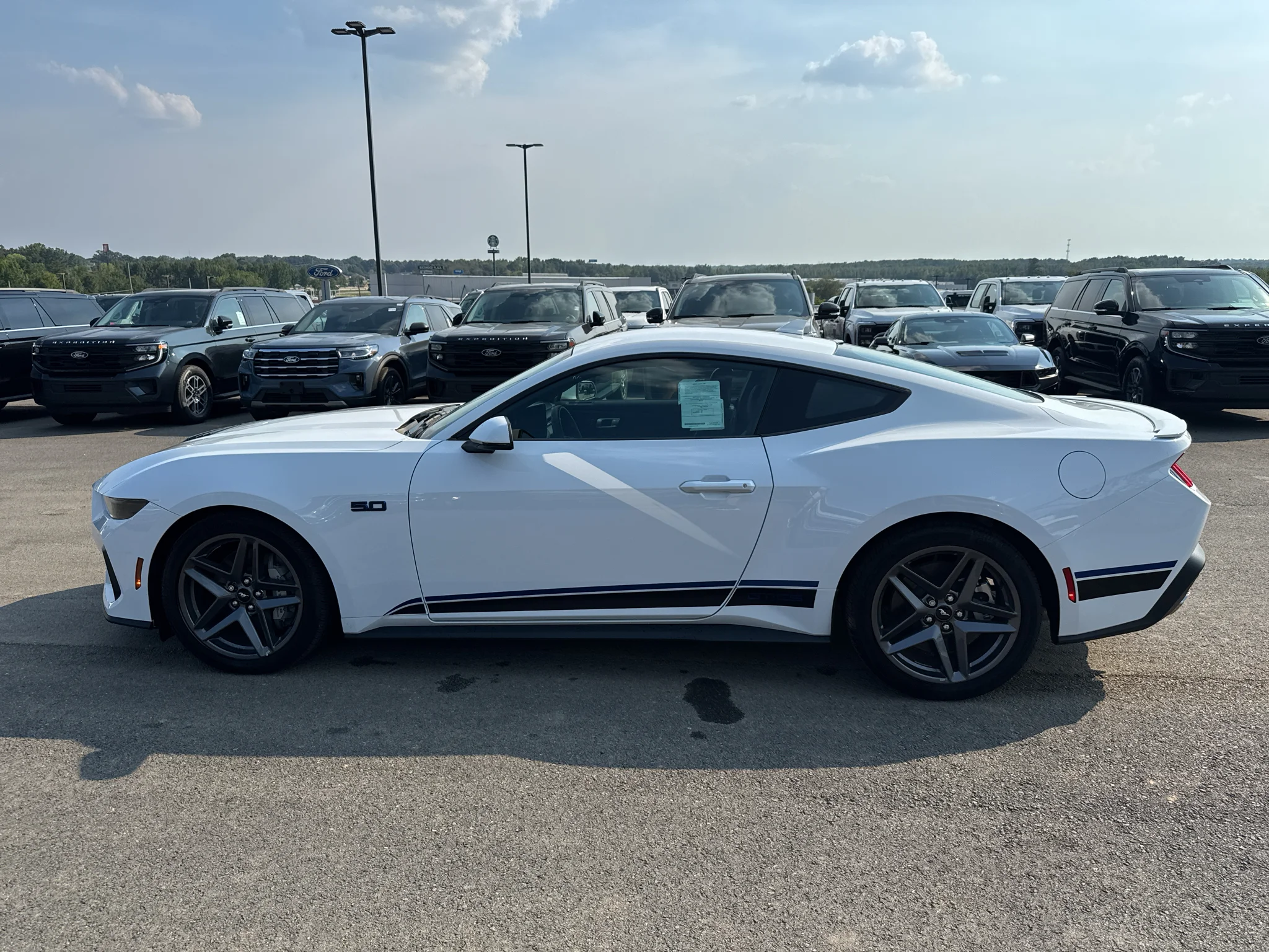 New 2025 Oxford White Ford GT Premium Fastback image 8