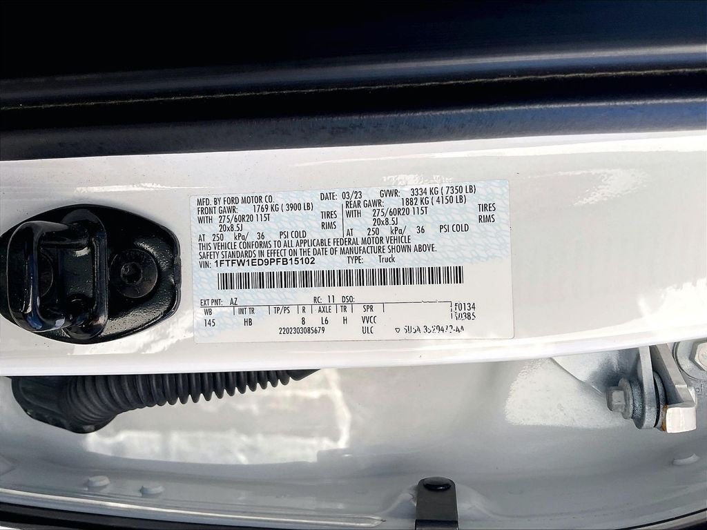Used 2023 Star White Ford Lariat image 33