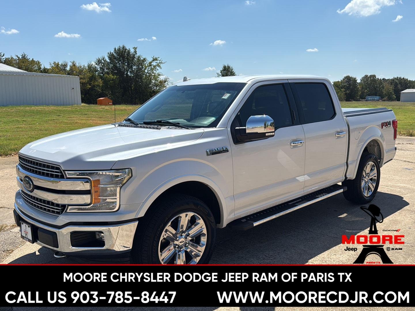 Used 2018 White Platinum Metallic Tri-Coat Ford LARIAT image 7