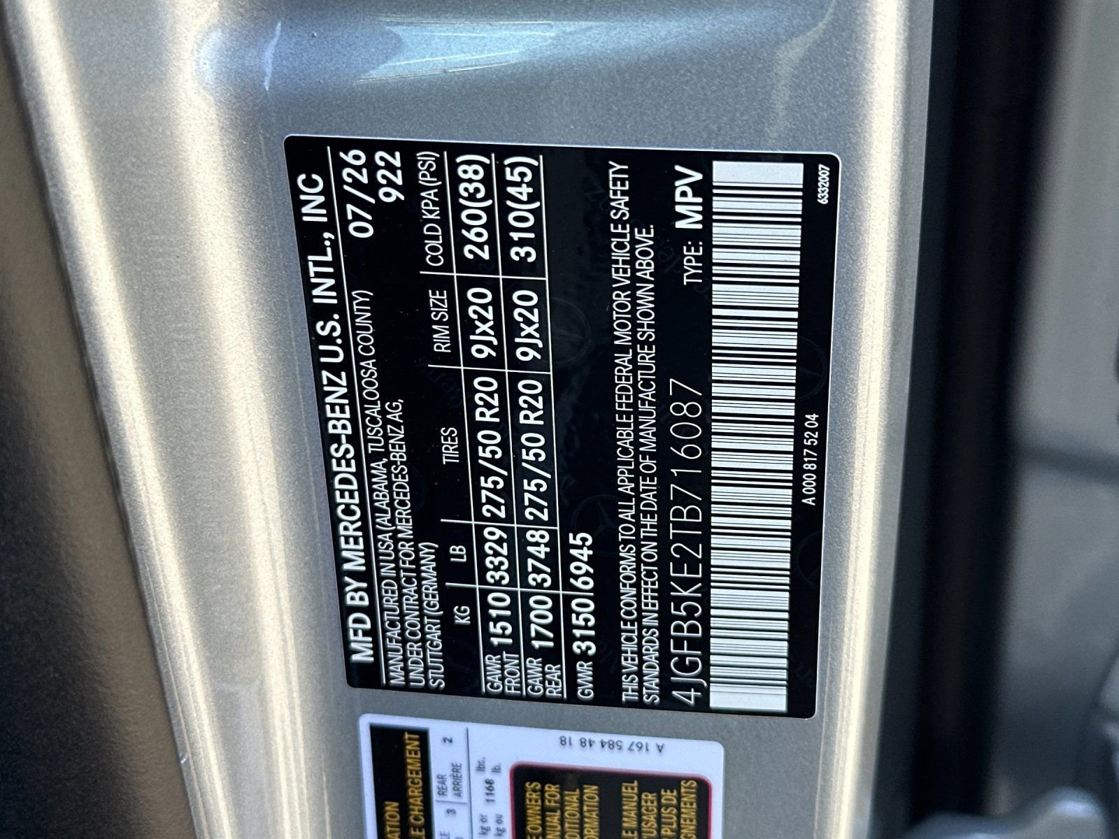 New 2026 Cirrus Silver Metallic Mercedes-Benz 450 image 27
