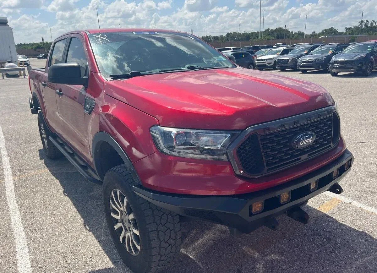 Used 2021 Rapid Red Metallic Tinted Clearcoat Ford XLT image 2