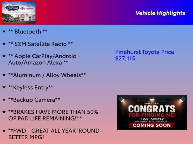 Used 2024 Black Toyota SE image 2