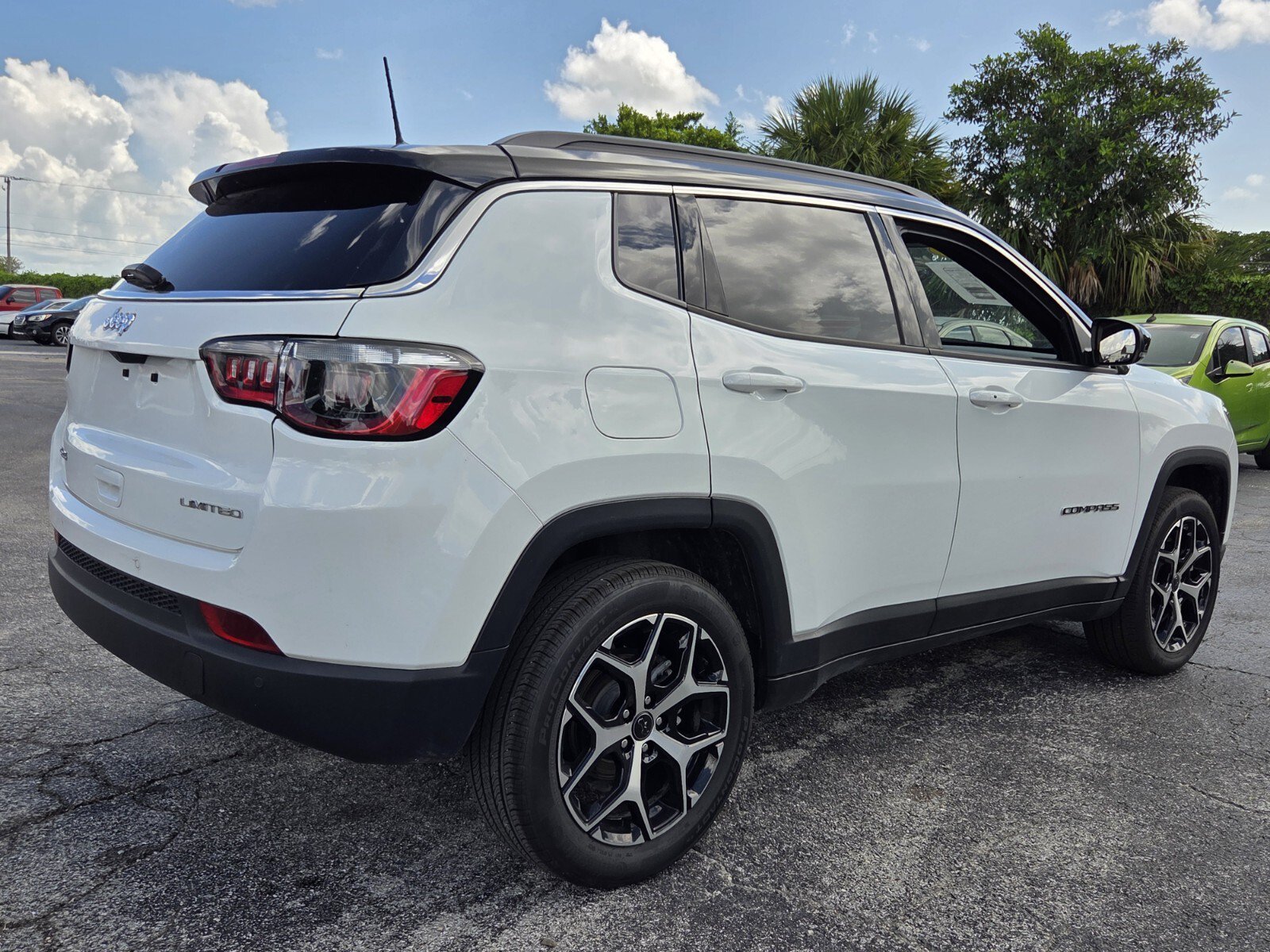 Used 2025 Bright White Clearcoat Jeep Limited image 5