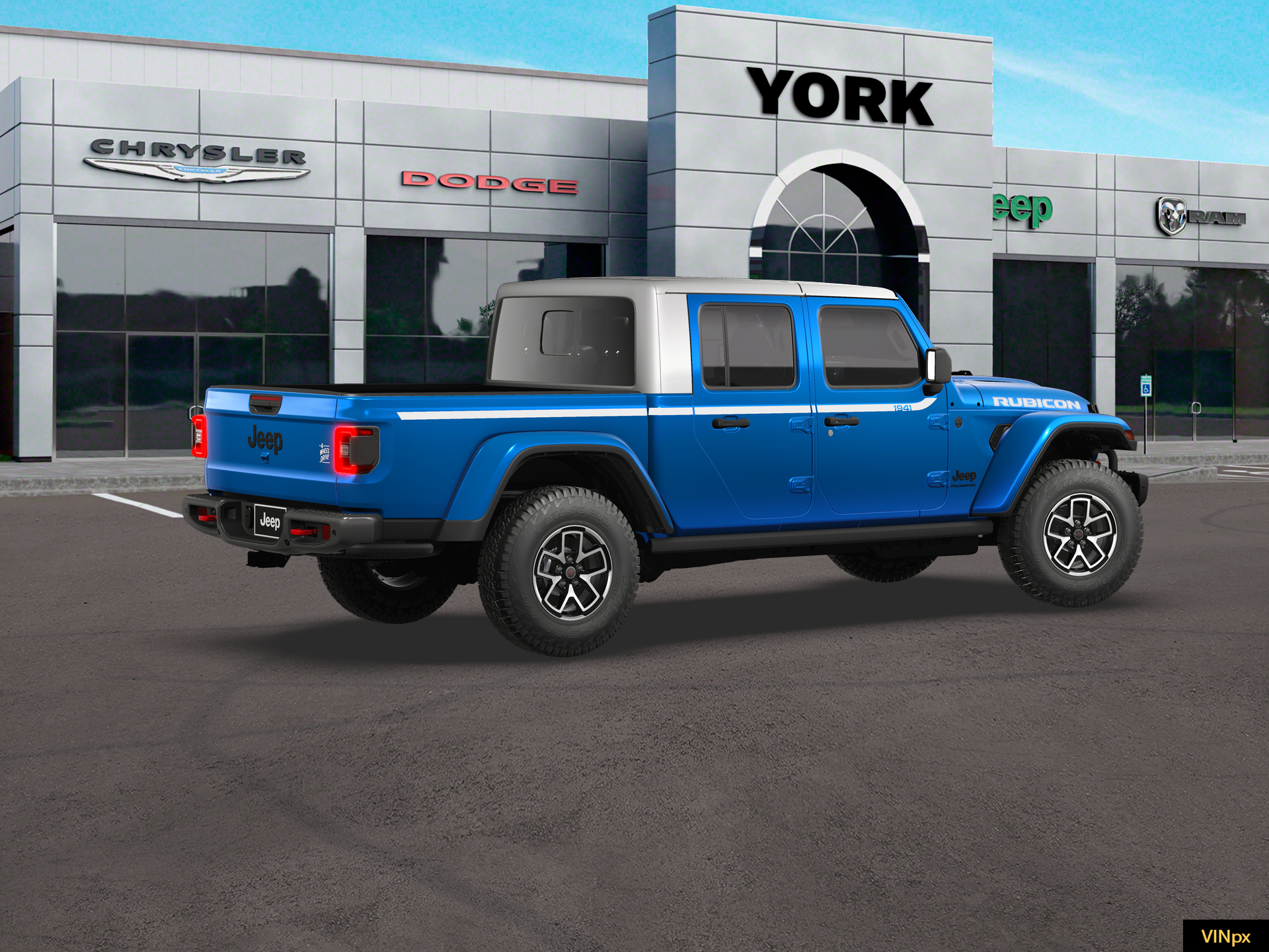 New 2026 Hydro Blue Pearl-Coat Exterior Paint Jeep Rubicon image 20