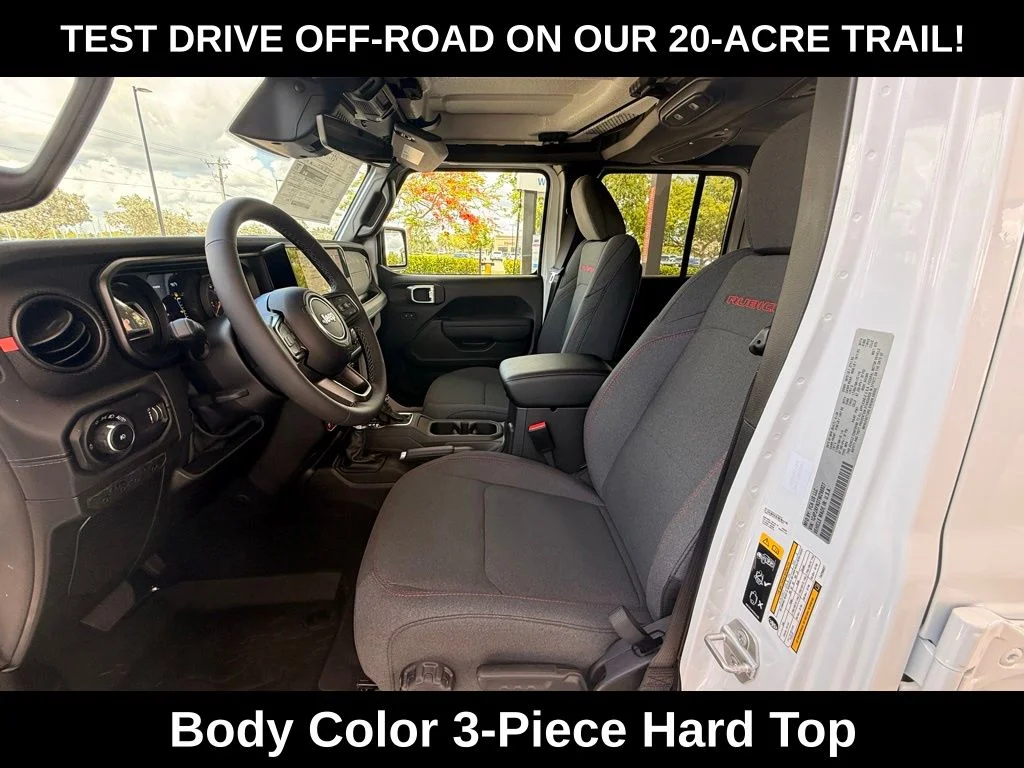 New 2026 Bright White Clear-Coat Exterior Paint Jeep Rubicon image 10