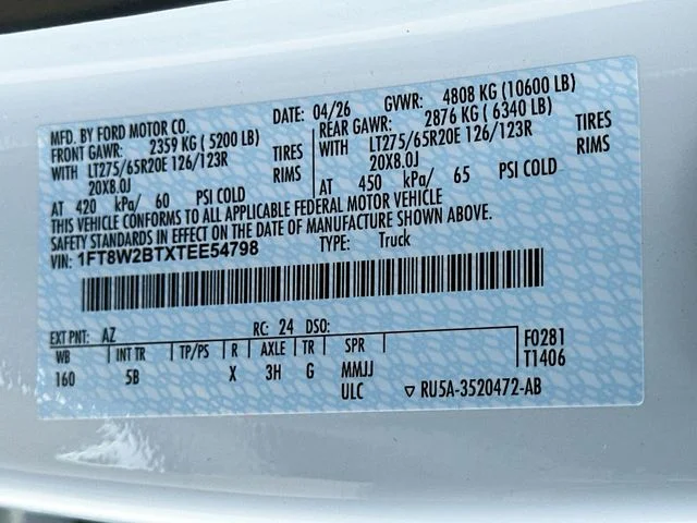 New 2026 White Ford Lariat image 21