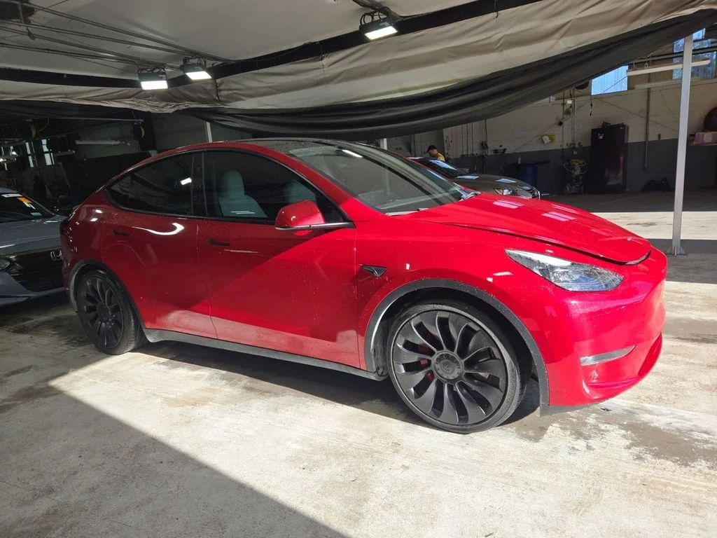 Used 2023 Red Tesla Performance image 3