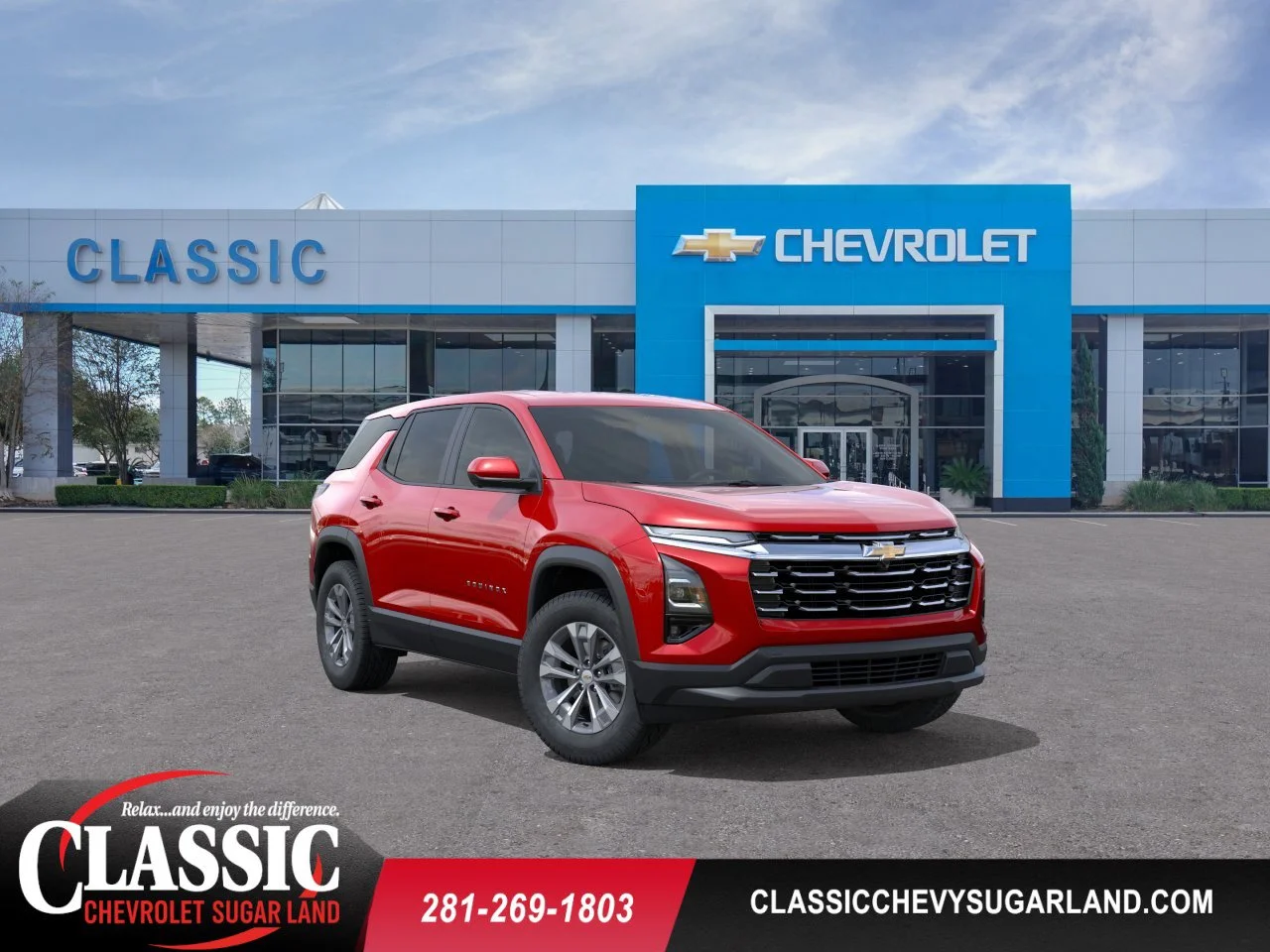 2026 Chevrolet Equinox LT Red at Classic Elite Chevrolet Sugar Land