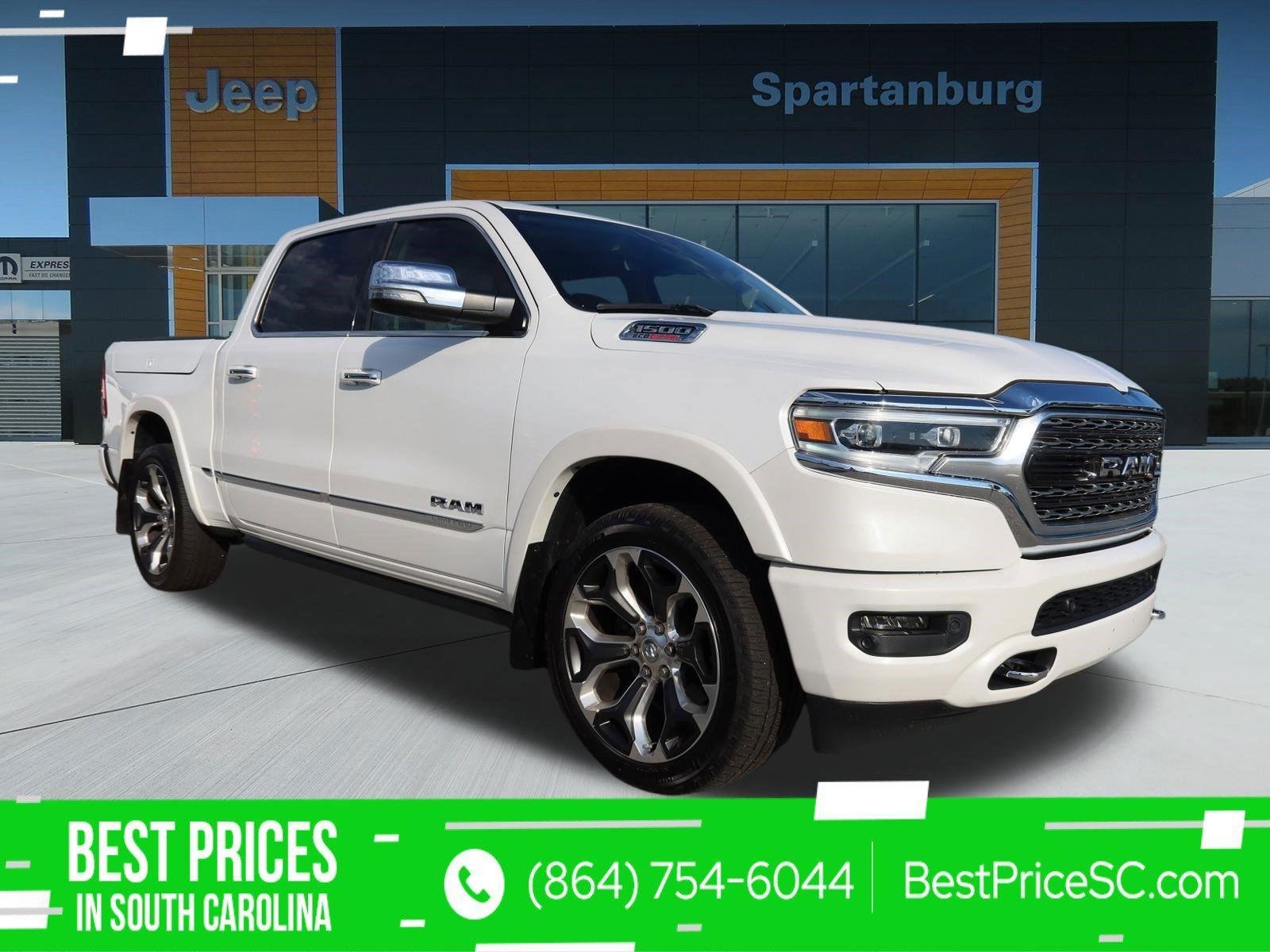Used 2020 Ivory White Tri-Coat Pearlcoat Ram Limited image 1