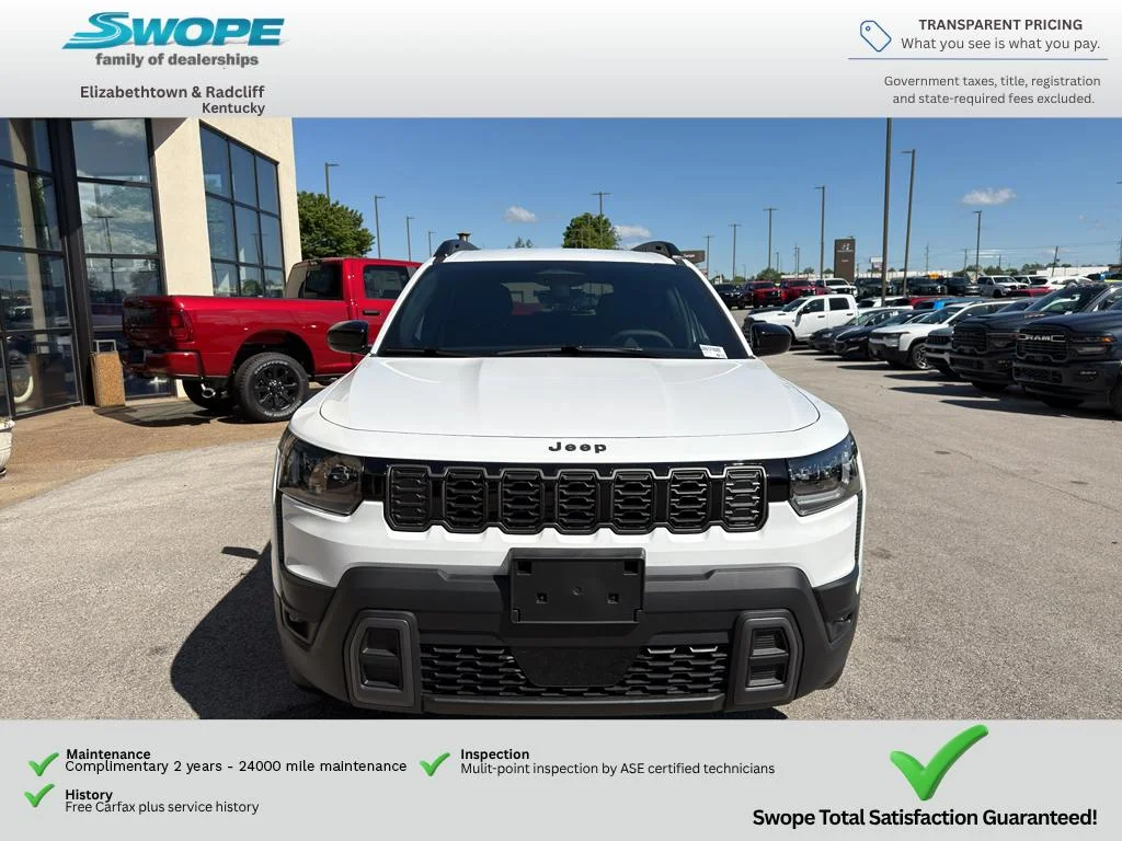 New 2026 Bright White Clear-Coat Exterior Paint Jeep Laredo image 8