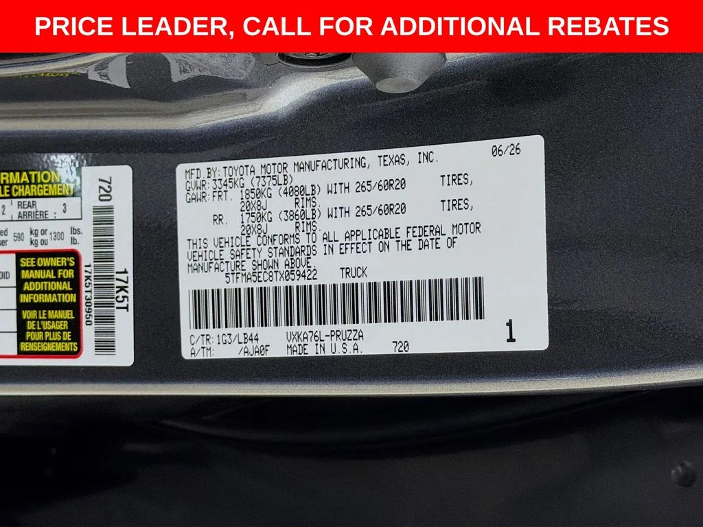 New 2026 Gray Toyota 1794 Edition image 29