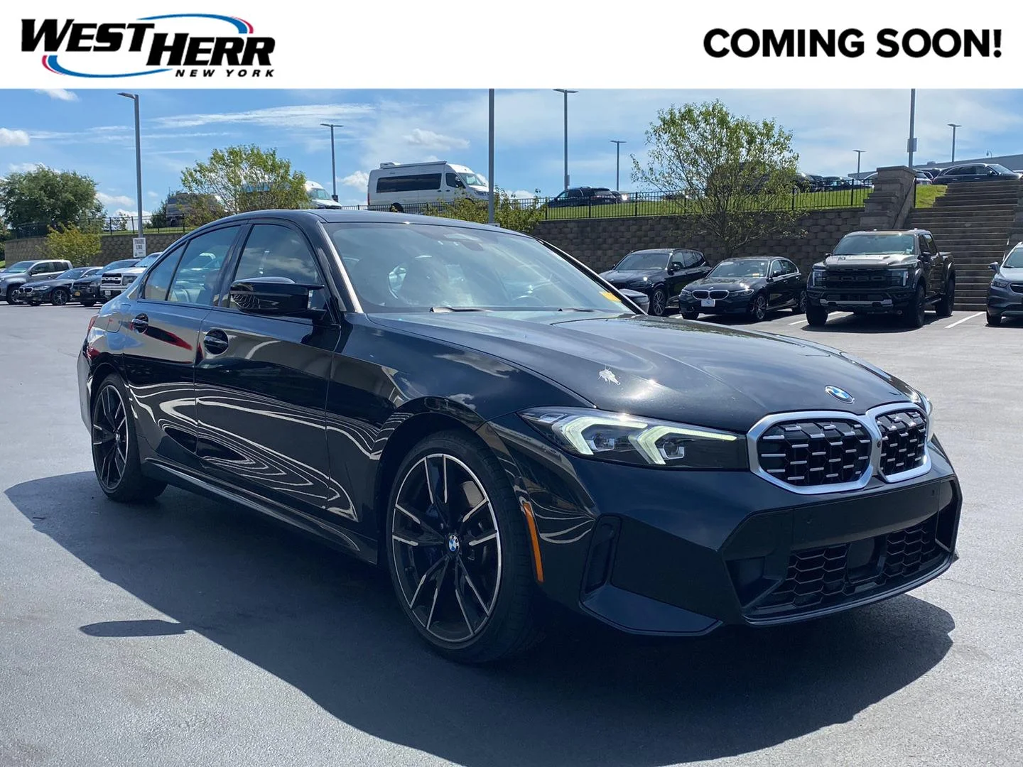 Used 2023 Black Sapphire Metallic BMW M340i xDrive image 1