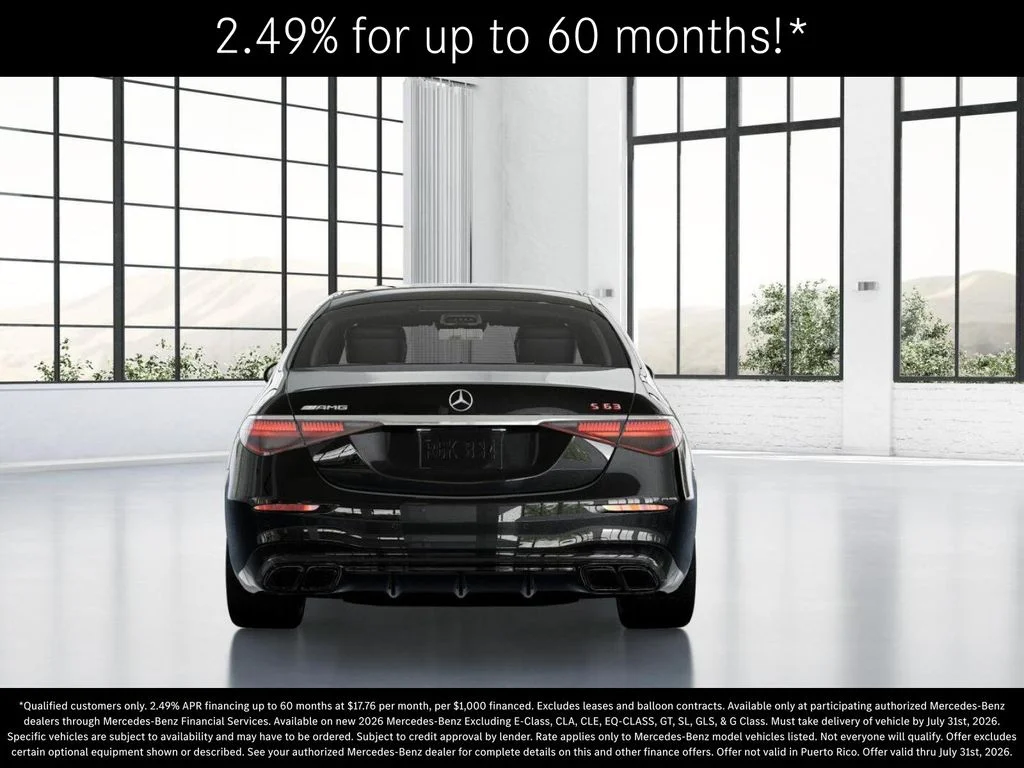 New 2026 Obsidian Black Metallic Mercedes-Benz AMG® S 63 E 4MATIC Sedan image 25