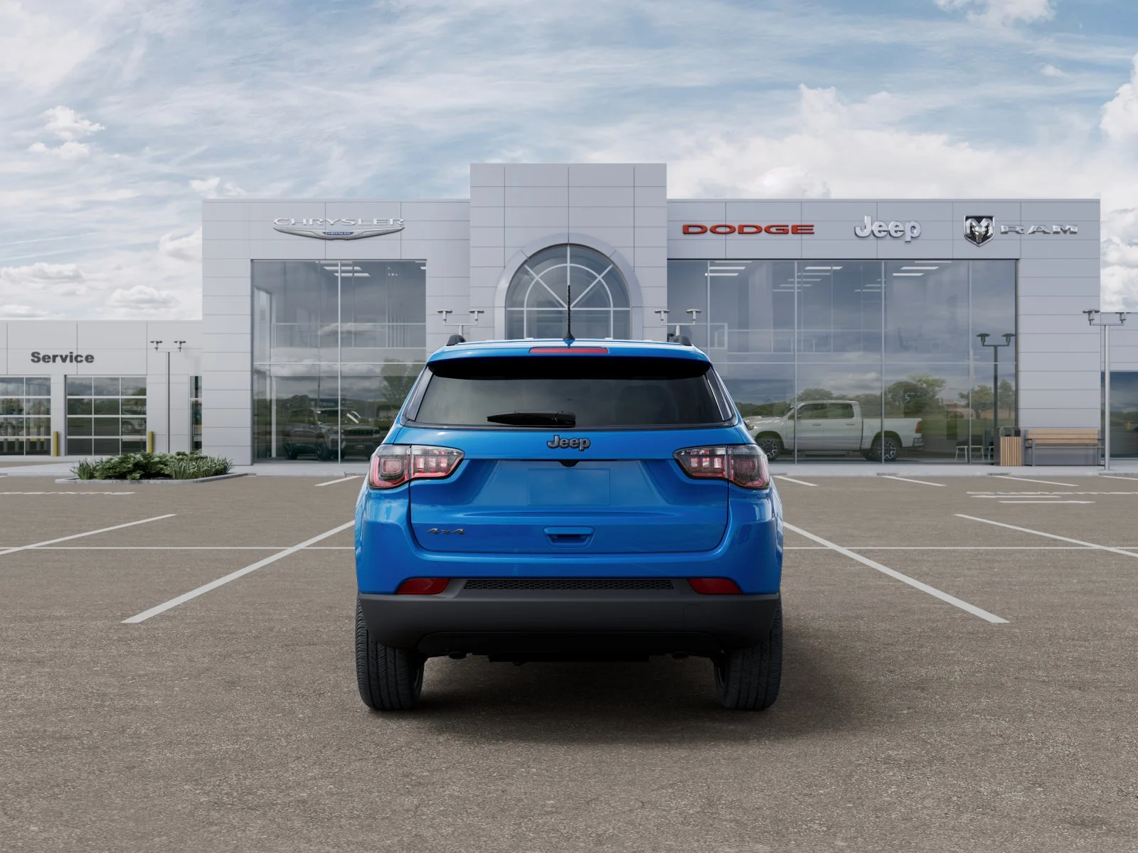 New 2026 Hydro Blue Pearl-Coat Exterior Paint Jeep Latitude Altitude image 8