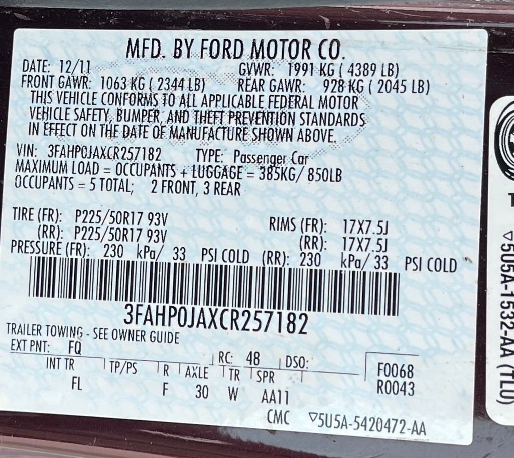 Used 2012 Red Ford SEL image 38